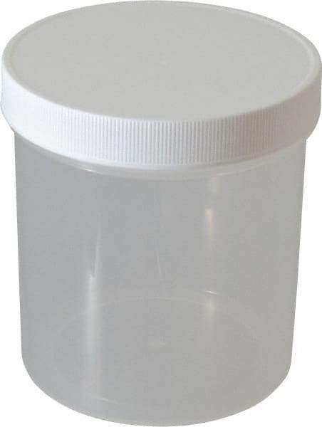 Dynalon Labware - 40 oz Jar - Polypropylene, Translucent, 5.11" High x 4.72" Diam, 4.72" Cap - Benchmark Tooling