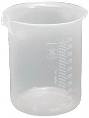 Dynalon Labware - 250 ml Polypropylene Griffin-Style Beaker - 10 ml Graduation, 2-51/64" Diam x 3-3/4" High - Benchmark Tooling