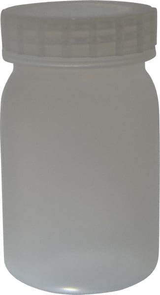 Bel-Art - 16 oz Wide-Mouth Bottle - Polypropylene, Translucent, 5.3" High x 3.2" Diam, 3/4" Cap - Benchmark Tooling