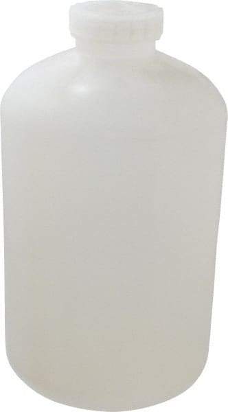 Bel-Art - 2 Gal Wide-Mouth Bottle - Polypropylene, Translucent, 13.1" High x 7.4" Diam, 3/4" Cap - Benchmark Tooling