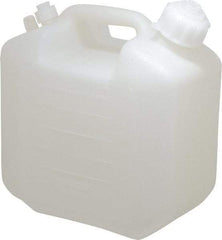 Bel-Art - 1-1/4 Gal Carboy - Polyethylene, White, 5-1/2" High x 9.6" Diam, 3/4" Cap - Benchmark Tooling