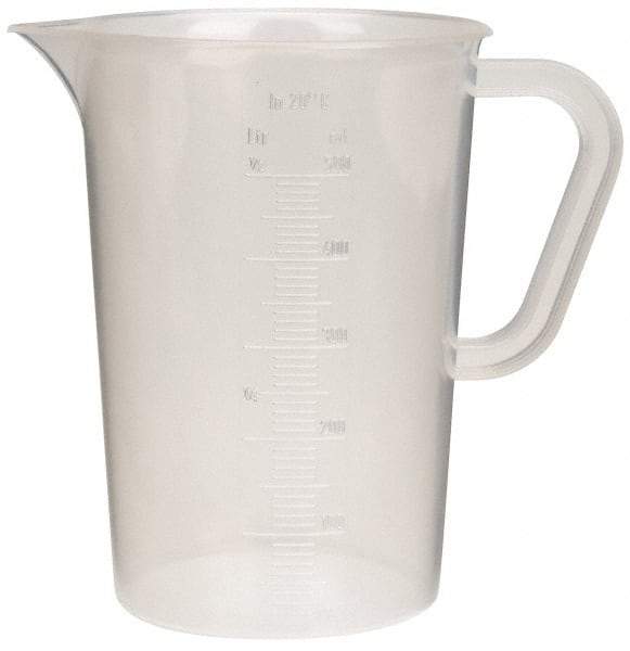 Bel-Art - 500 ml Polypropylene Graduated Pitcher - 10 ml Graduation, x 5-1/4" High - Benchmark Tooling