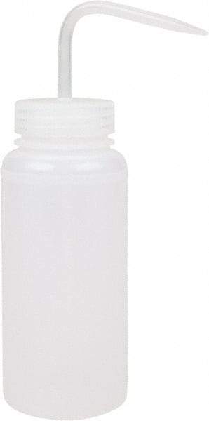 Bel-Art - 16 oz Wide-Mouth Bottle - Polyethylene, Translucent, 43mm Cap - Benchmark Tooling