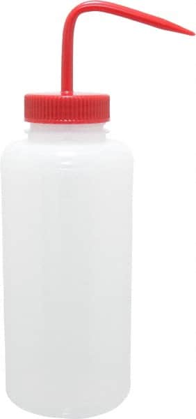 Bel-Art - 32 oz Wide-Mouth Bottle - Polyethylene, Translucent, 53mm Cap - Benchmark Tooling