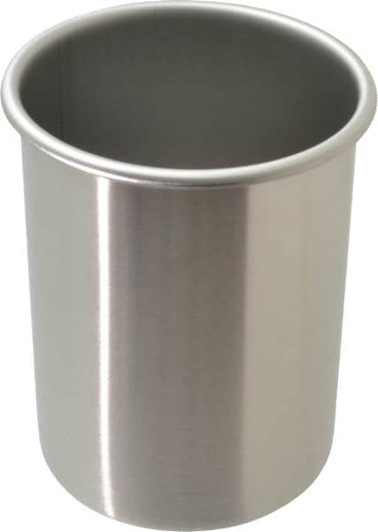 VOLLRATH - Round, Chrome Stainless Steel Food Storage Container - 5.8" High x 4.1" Wide - Benchmark Tooling