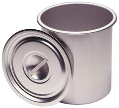 VOLLRATH - Round, Chrome Stainless Steel Food Storage Container - 10.9" High x 9" Wide - Benchmark Tooling