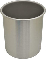 VOLLRATH - Round, Chrome Stainless Steel Food Storage Container - 8.6" High x 7.3" Wide - Benchmark Tooling