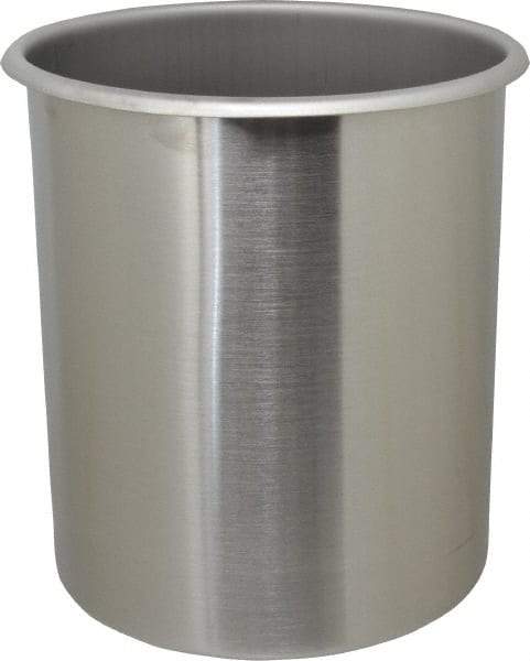 VOLLRATH - Round, Chrome Stainless Steel Food Storage Container - 9.8" High x 8" Wide - Benchmark Tooling