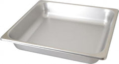 VOLLRATH - Rectangular, Chrome Stainless Steel Food Pan - 2-1/2" High x 12.8" Wide x 13.9" Long - Benchmark Tooling