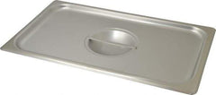 VOLLRATH - 16-1/2" Long x 10" Wide, Rectangular Stainless Steel Lid - Use with Food Pan - Benchmark Tooling