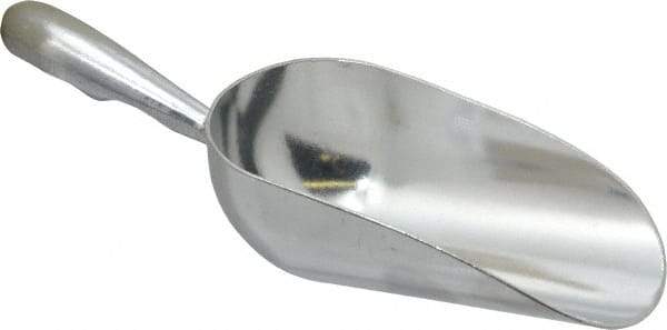 VOLLRATH - 5 oz Silver Cast Aluminum Round Bottom Scoop - 2.4" Wide Bowl, 2-1/2" Handle Length, 7.1" OAL - Benchmark Tooling