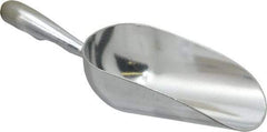 VOLLRATH - 5 oz Silver Cast Aluminum Round Bottom Scoop - 2.4" Wide Bowl, 2-1/2" Handle Length, 7.1" OAL - Benchmark Tooling