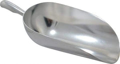 VOLLRATH - 86 oz Silver Cast Aluminum Round Bottom Scoop - 6.3" Wide Bowl, 4.3" Handle Length, 15.6" OAL - Benchmark Tooling