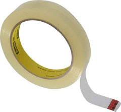 3M - 3/4" x 72 Yd Clear Acrylic Adhesive Packaging Tape - Vinyl Backing, 2.3 mil Thick, 28 Lb Tensile Strength, Series 600 - Benchmark Tooling