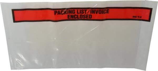 3M - 1,000 Piece, 10" Long x 5-1/2" Wide, Envelope - Packing List/Invoice Enclosed, Orange Top Border - Benchmark Tooling