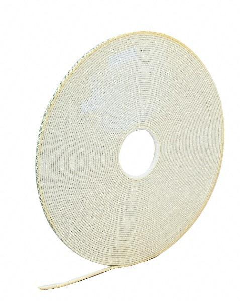 3M - 3/4" x 36 Yd Acrylic Adhesive Double Sided Tape - 1/16" Thick, Off-White, Urethane Foam Liner, Continuous Roll, Series 4016 - Benchmark Tooling