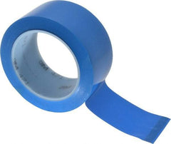 3M - Blue Solid Color Vinyl Tape - 2" Wide x 108' Long x 5.2 mil Thick, General Traffic - Benchmark Tooling