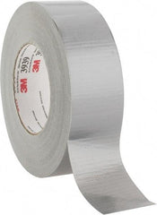 3M - 2" x 55m Silver Duct Tape - 9 mil, Rubber Adhesive, Polyethylene Film Backing, 25 Lb/ln Tensile Strength, 200°F Max, Series 3939 - Benchmark Tooling