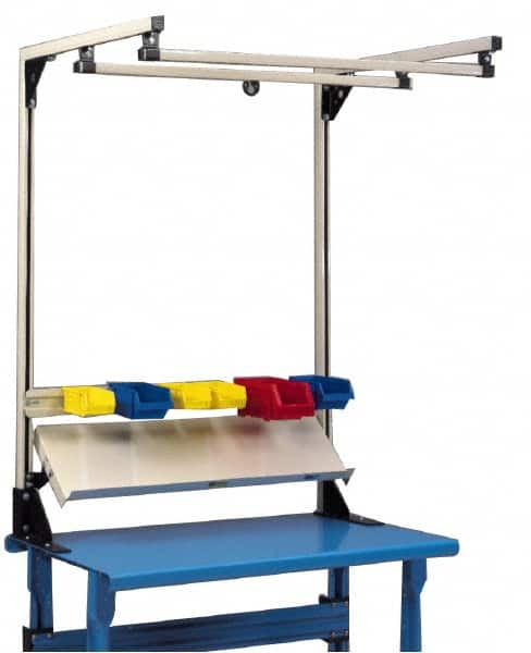 Qualtech - Steel Workbench & Workstation Shelf - Use with Hubbell SKB-030560 6' Twin Bench Rail Kit - Benchmark Tooling