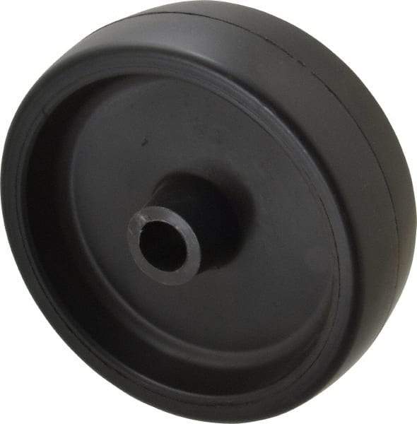 Fairbanks - 6 Inch Diameter x 2 Inch Wide, Polyolefin Caster Wheel - 650 Lb. Capacity, 2-3/16 Inch Hub Length, 3/4 Inch Axle Diameter, Plain Bearing - Benchmark Tooling