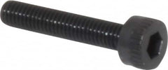 Made in USA - M3x0.50 Metric Coarse Hex Socket Drive, Socket Cap Screw - Grade 12.9 Alloy Steel, Black Oxide Finish, Fully Threaded, 16mm Length Under Head - Benchmark Tooling