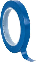 3M - Blue Solid Color Vinyl Tape - 1/2" Wide x 108' Long x 5.2 mil Thick, General Traffic - Benchmark Tooling