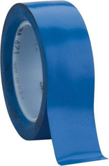 3M - Blue Solid Color Vinyl Tape - 1-1/2" Wide x 108' Long x 5.2 mil Thick, General Traffic - Benchmark Tooling