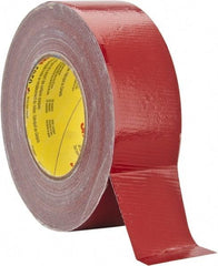 3M - 2" Wide x 45 Yd Long Red Polyethylene Film Masking Tape - Series 5959, 12 mil Thick, 35 In/Lb Tensile Strength - Benchmark Tooling