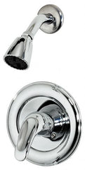 B&K Mueller - Concealed, One Handle, Chrome Coated, Brass, Valve and Shower Head - Lever Handle, Metal Handle - Benchmark Tooling