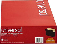 UNIVERSAL - 8-1/2 x 14", Legal, Red, Expandable File Folders with Drop Front & Top Tab Pocket - Straight Tab Cut Location - Benchmark Tooling