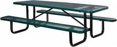 Vestil - 72" Long x 61-5/8" Wide x 30.38" High Stationary Activity/Utility Table without Back Rests - Brown, Steel - Benchmark Tooling