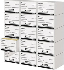 UNIVERSAL - 15 Compartment, 14 Inch Wide x 25-1/2 Inch Deep x 11-1/2 Inch High, File Storage Box - Plastic, White - Benchmark Tooling