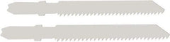 Disston - 3-1/2" Long, 12 Teeth per Inch, Bi-Metal Jig Saw Blade - Toothed Edge, 0.06" Thick, U-Shank, Raker Tooth Set - Benchmark Tooling