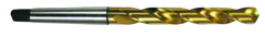 29.75mm Dia. - HSS 3MT GP Taper Shank Drill-118Â° Point-TiN - Benchmark Tooling