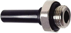 Legris - 6mm Outside Diam, 1/8 BSPP, Nickel Plated Brass Push-to-Connect Tube Male Standpipe - 290 Max psi, Tube to Male BSPP Connection, Nitrile O-Ring - Benchmark Tooling