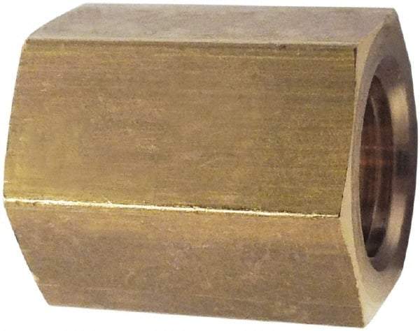 Legris - 1/2 Female Thread, Brass Industrial Pipe Coupling - FBSPP, 3,626 psi - Benchmark Tooling