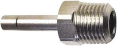 Legris - 8mm Outside Diam, 1/4 BSPT, Nickel Plated Brass Push-to-Connect Tube Male Stud Standpipe - 435 Max psi, Tube to Male BSPT Connection, FKM O-Ring - Benchmark Tooling