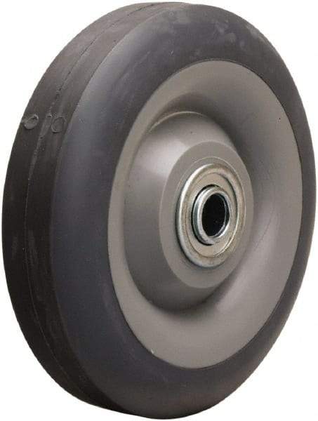 Hamilton - 5 Inch Diameter x 1-3/8 Inch Wide, Rubber on Thermoplastic Caster Wheel - 275 Lb. Capacity, 1-9/16 Inch Hub Length, 1/2 Inch Axle Diameter, Stainless Steel Ball Bearing - Benchmark Tooling