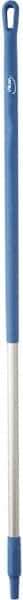 Vikan - 51 x 1-1/4" Aluminum Squeegee Handle - European Threaded Connection, Blue - Benchmark Tooling