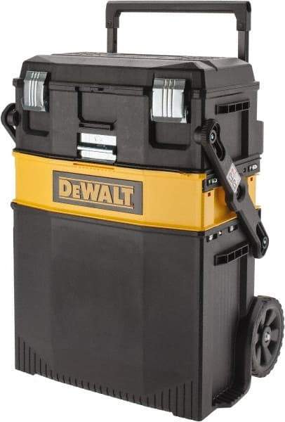 DeWALT - 29" Wide x 27" High x 21" Deep, Tool Cart - 90 Lb Capacity, Black - Benchmark Tooling