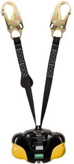 MSA - 6' Long, 310 Lb Capacity, Nylon Webbing Fall Limiter - Steel Locking Snap Hook Connector, Carabiner Connector - Benchmark Tooling