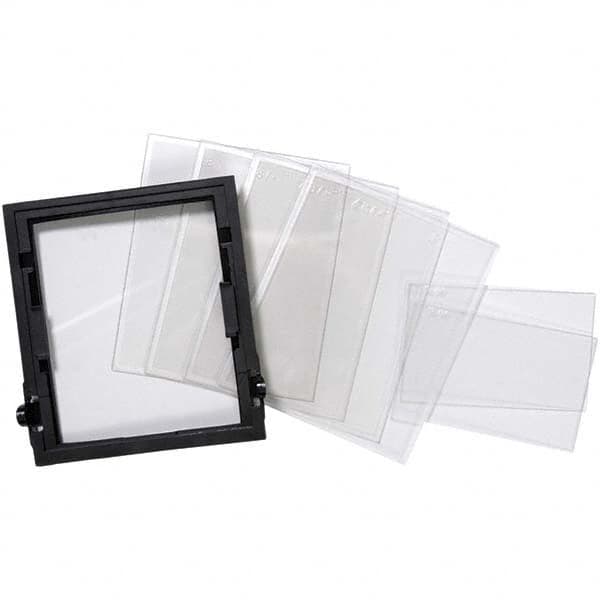 Jackson Safety - 5" Wide x 1/2" High, Polycarbonate Lens Kit - 0.06" Thick, Clear, Universal Mount - Benchmark Tooling