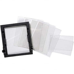 Jackson Safety - 5" Wide x 1/2" High, Polycarbonate Lens Kit - 0.06" Thick, Clear, Universal Mount - Benchmark Tooling