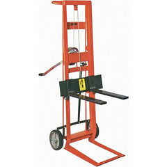 Wesco Industrial Products - 750 Lb Capacity, 40" Lift Height, Manual Winch Manually Operated Lift - Benchmark Tooling