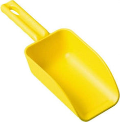 Remco - 16 oz Yellow Polypropylene Flat Bottom Scoop - 3.2" Wide x 2" Deep Bowl, 10.4" OAL - Benchmark Tooling