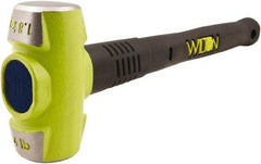 Wilton - 4 Lb Head, 16" Long Sledge Hammer - Steel Head, Steel Handle with Grip - Benchmark Tooling