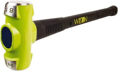 Wilton - 8 Lb Head, 36" Long Sledge Hammer - Steel Head, Steel Handle with Grip - Benchmark Tooling