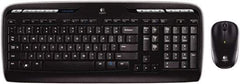 Logitech - Black Keyboard/Mouse - Use with Windows XP, Vista, 7, 8 - Benchmark Tooling