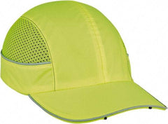 Ergodyne - Nylon Bump Cap with LED Lights - Adjustable Locking Strap, Vented, Lime - Benchmark Tooling