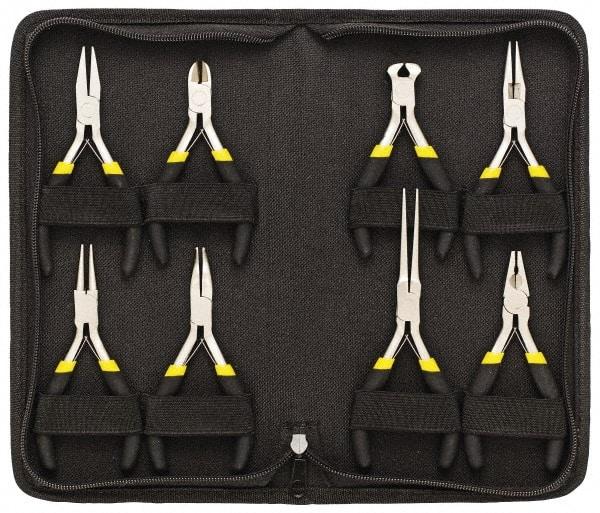 General - 8 Piece Mini Plier Set - Comes in Vinyl Case - Benchmark Tooling